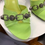 Balenciaga Cagole 70MM Sandal Apple Green