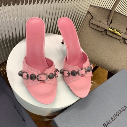 Balenciaga Cagole 70MM Sandal Pink