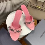 Balenciaga Cagole 70MM Sandal Pink