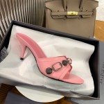 Balenciaga Cagole 70MM Sandal Pink