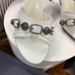 Balenciaga Cagole 70MM Sandal White