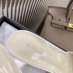 Balenciaga Cagole 70MM Sandal White