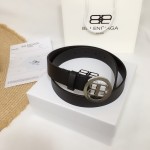 Balenciaga Circle BB Belt Black / Silver