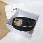 Balenciaga Hourglass Thin Belt Black / Gold