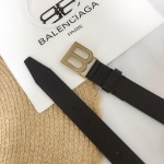 Balenciaga Hourglass Thin Belt Black / Gold