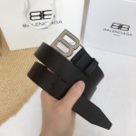 Balenciaga Hourglass Thin Belt Black / Silver