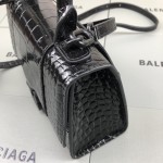 Balenciaga Women's Hourglass Xs Handbag in Black 