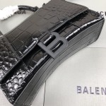 Balenciaga Women's Hourglass Xs Handbag in Black 