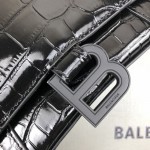 Balenciaga Women's Hourglass Xs Handbag in Black 