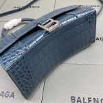 Balenciaga Women's Hourglass Xs Handbag in Blue