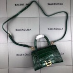 Balenciaga Women's Hourglass Xs Handbag in Green 