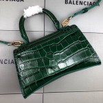 Balenciaga Women's Hourglass Xs Handbag in Green 