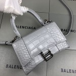 Balenciaga Women's Hourglass Xs Handbag in Grey