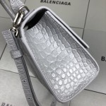 Balenciaga Women's Hourglass Xs Handbag in Grey