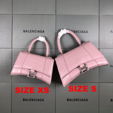 Balenciaga Women's Hourglass Xs Handbag in PInk