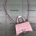 Balenciaga Women's Hourglass Xs Handbag in PInk