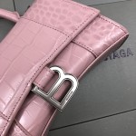 Balenciaga Women's Hourglass Xs Handbag in PInk