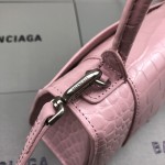 Balenciaga Women's Hourglass Xs Handbag in PInk