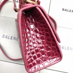 Balenciaga Women's Hourglass Xs Handbag in Bright Red 