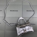 Balenciaga Women's Hourglass Xs Handbag in Silver