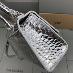 Balenciaga Women's Hourglass Xs Handbag in Silver