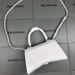 Balenciaga Women's Hourglass Xs Handbag in White