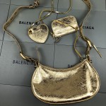 Balenciaga Women's Le Cagole Xs Shoulder Bag in Gold