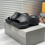 Balenciaga Pool Crocs™ Slide Sandal in Black