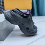 Balenciaga Pool Crocs™ Slide Sandal in Black