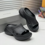 Balenciaga Pool Crocs™ Slide Sandal in Black