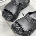 Balenciaga Pool Crocs™ Slide Sandal in Black