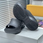 Balenciaga Pool Crocs™ Slide Sandal in Black