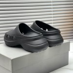 Balenciaga Pool Crocs™ Slide Sandal in Black