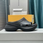 Balenciaga Pool Crocs™ Slide Sandal in Black