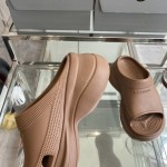 Balenciaga Pool Crocs™ Slide Sandal in Brown