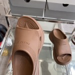 Balenciaga Pool Crocs™ Slide Sandal in Brown