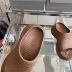 Balenciaga Pool Crocs™ Slide Sandal in Brown