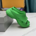 Balenciaga Pool Crocs™ Slide Sandal in Green