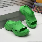 Balenciaga Pool Crocs™ Slide Sandal in Green