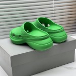 Balenciaga Pool Crocs™ Slide Sandal in Green