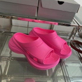 Balenciaga Pool Crocs™ Slide Sandal in Rose