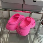 Balenciaga Pool Crocs™ Slide Sandal in Rose