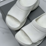 Balenciaga Pool Crocs™ Slide Sandal in White