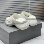 Balenciaga Pool Crocs™ Slide Sandal in White