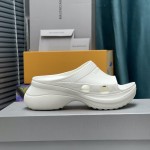 Balenciaga Pool Crocs™ Slide Sandal in White