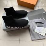 Balenciaga Speed Sneakers Graffiti Black