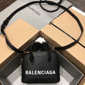 Balenciaga Women's Ville Xxs Handbag in Black