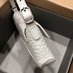 Balenciaga Women's Xx Small Flap Bag Crocodile Embossed in White