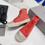 Balenciaga Paris High Top Sneaker in Red