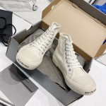 Balenciaga Paris High Top Sneaker in White